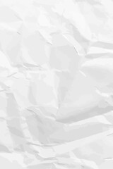 White clean crumpled paper