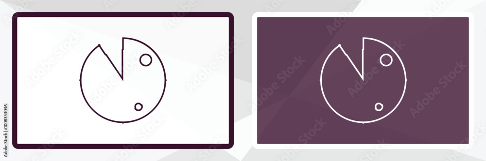 Aufkleber radar system outline icon. linear vector from astronomy concept. thin line white and black radar sys