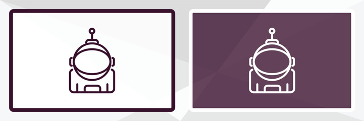 astronaut ingravity outline icon. Linear vector from astronomy concept. Thin line white and black astronaut ingravity icon isolated on white and dark background