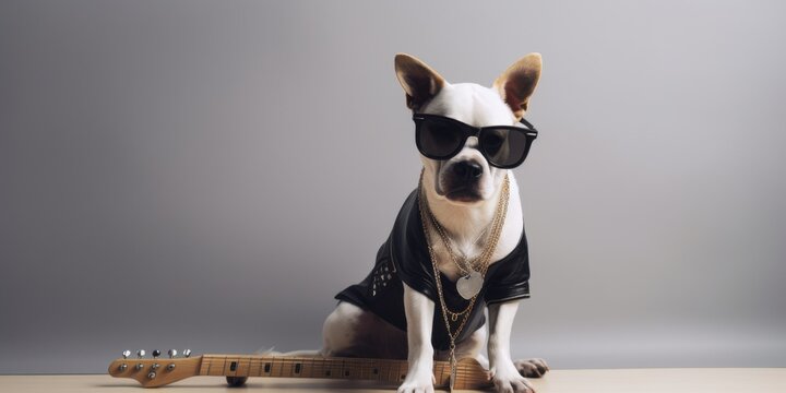 Adventurous Dog in a Space Suit