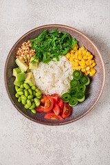 buddha bowl with fresh vegetables