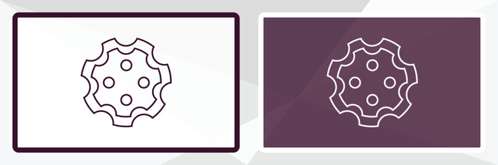 chamber outline icon. Linear vector from army and milatry concept. Thin line white and black chamber icon isolated on white and dark background