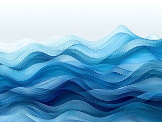 Fototapeta premium Abstract blue waves background. Fluid and dynamic design. Perfect for website backgrounds, social media graphics, and more.