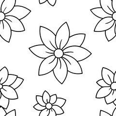 Fototapeta premium Charming Autumn Flower Pattern Vector Illustration Perfect for Seasonal Artistry