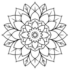 Unique Mixed Autumn Floral Mandala Vector Illustration for Creative Autumn Celebrations





