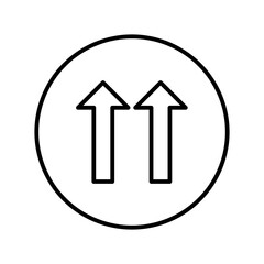 Fototapeta premium one way line icon