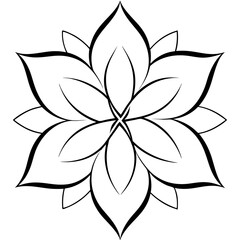 Vibrant Abstract Floral Line Art Pattern Vector Illustration for Stylish Designs
