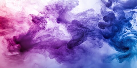 Serene colorful smoke swirls abstract background