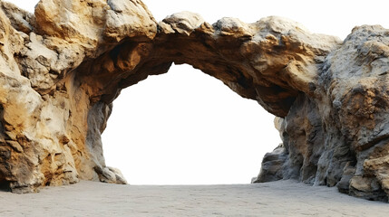 Realistic Image - Rock Archway on a Deserted Island