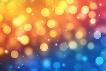 Obraz premium Vibrant bokeh lights background with colorful blur effect