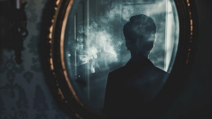 Ghosts Floating Through a Haunted Mansion