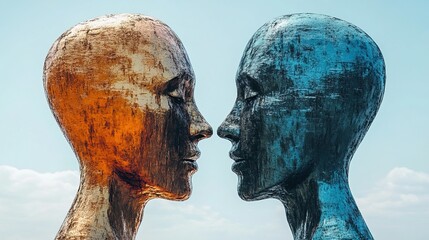 Talk Angry Couple, Mental Health Concept Emotional intelligence