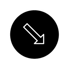 keep right glyph icon