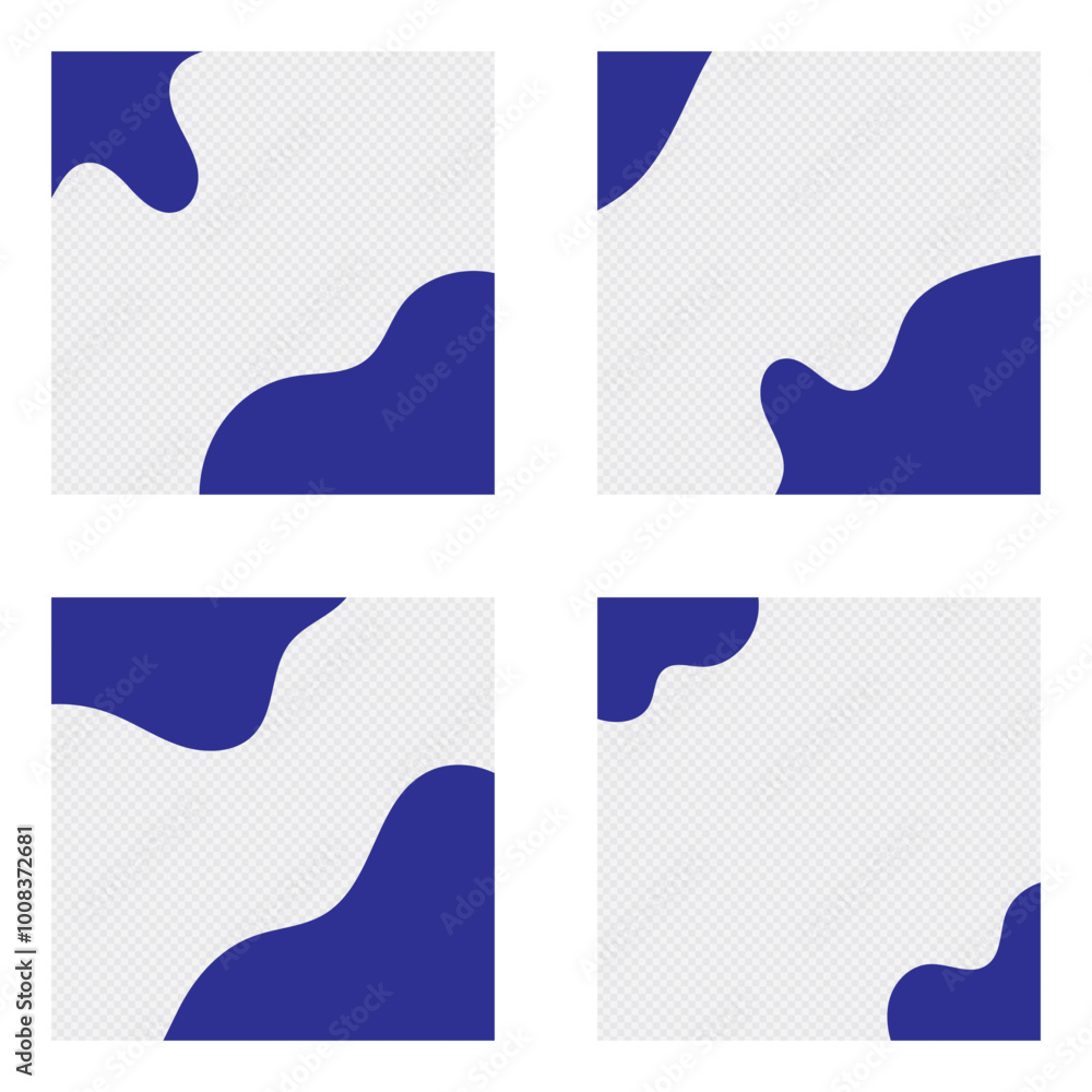 Poster divider shape collection for websites. abstract top and bottom design elements. waves, curve separat