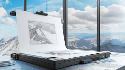 Large-format scanners for digitizing and archiving oversized drawings