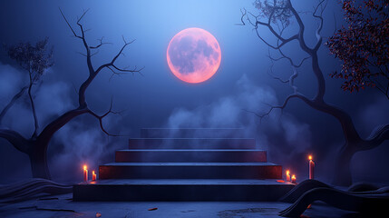 Haunted Halloween Ritual Staircase