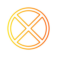 no stopping gradient icon