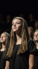 High School Choir Performance Captivating Parents in Auditorium  