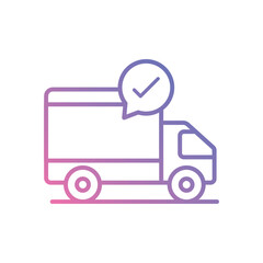 Truck icon vector stock illustration