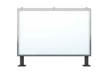 Clear Billboard Design Isolated on Transparent Background.