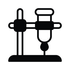 Laboratory apparatus set up for performing scientific experiments and tests