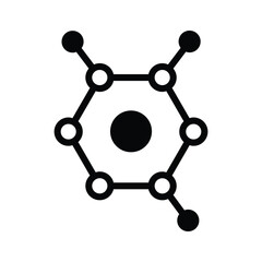 Diagram representing atoms and their molecular bonding in scientific research