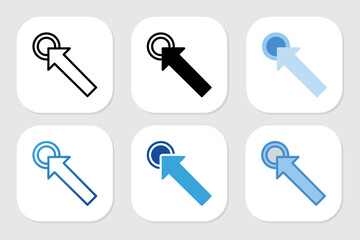 click icons with various design styles