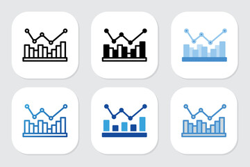 graph icons with various design styles