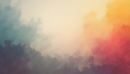 Color gradient, abstract background of soft pastel colors, soft blur with noise texture creating a calm atmosphere, evoking a sense of peace and reflection