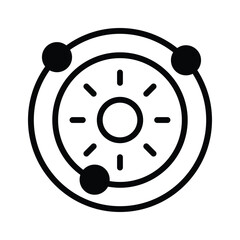 Premium icon of solar system in trendy style, ready to use vector