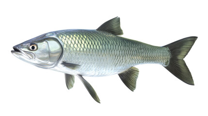 Tarpon fish isolated on transparent background