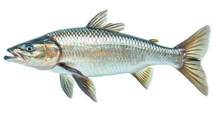 Fototapeta premium Isolated a tarpon fish on transparent background