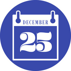 Christmas, New Year Vector Icon element, Isolated white background