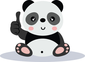 Funny panda saying everything is okay