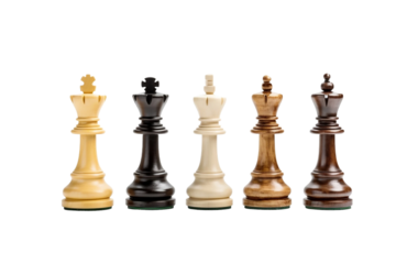 Chess Mastery Elements Isolated on Transparent Background