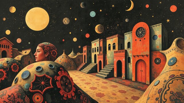 dadaism art style or vintage dadaist illustration style background