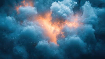 abstract light blue particle painting background texture sky cloud backdrop 