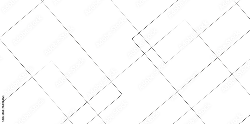 Poster abstract seamless random geometric white, black square lines pattern on a transparent background. ab