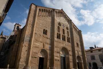 Pavia San Michele church rural rock ancient vision panorama landscape