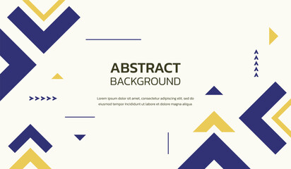 Blue and yellow abstract geometric background vector illustration