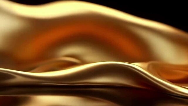 abstract golden silk wave background