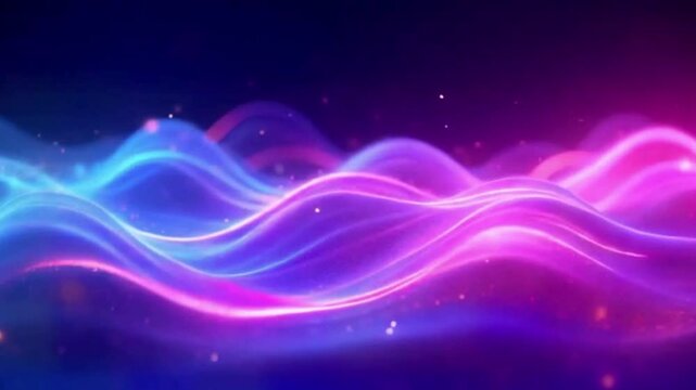 abstract wave background Glowing digital waves and data curves. Modern tech for business, education, technology or science