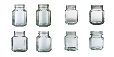 Clear Glass Jars Collection for Various Uses