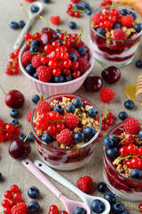 Parfait with berries