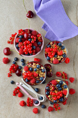 Parfait with berries