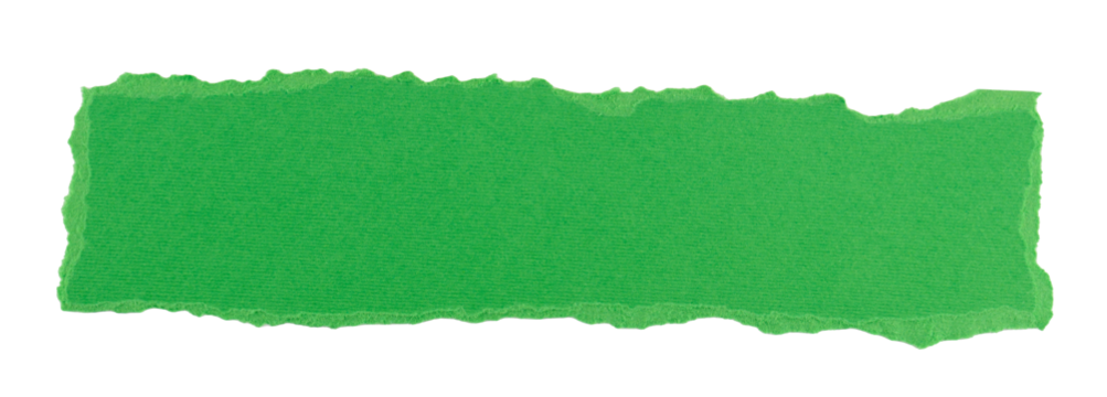 green torn paper in a rectangle shape, frame for text or quote, grunge sign, label, banner paper graphic element, speech bubble on a transparent background