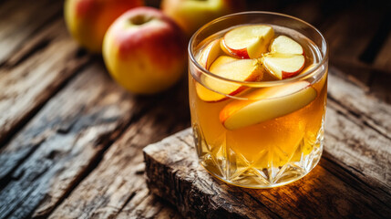 glass of orange juice on wooden table