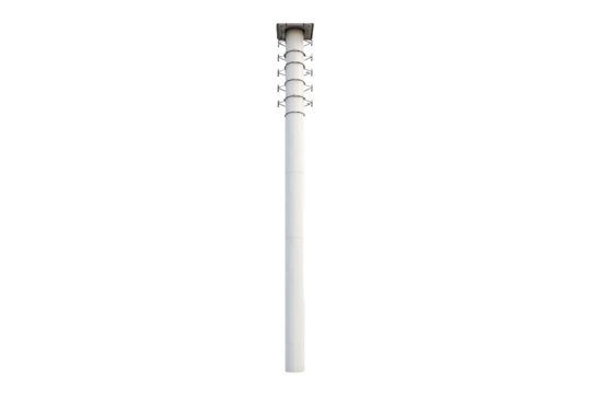 Urban Connectivity: Electric Pole Isolated on Transparent Background