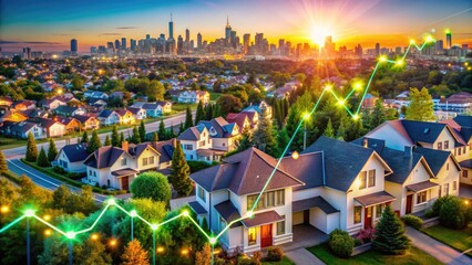 Obraz premium Comprehensive Overview of Real Estate Market Data and Trends for Investors and Analysts in 2023