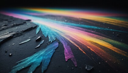 colorful color rainbow black background